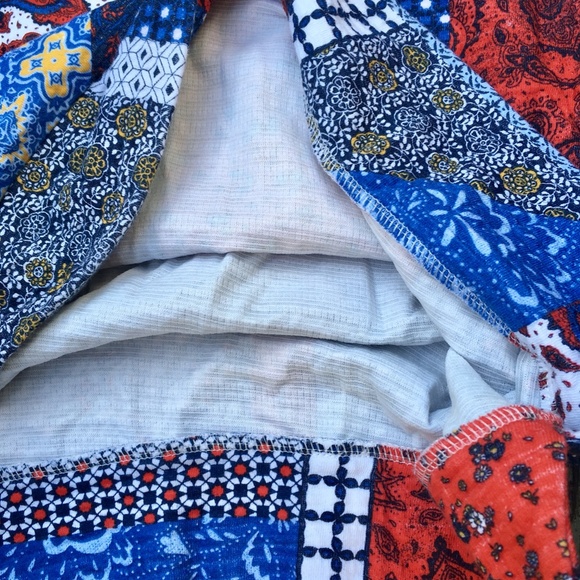 ZARA TRF Handkerchief Multi Crop Sweatshirt S - Picture 2 of 5